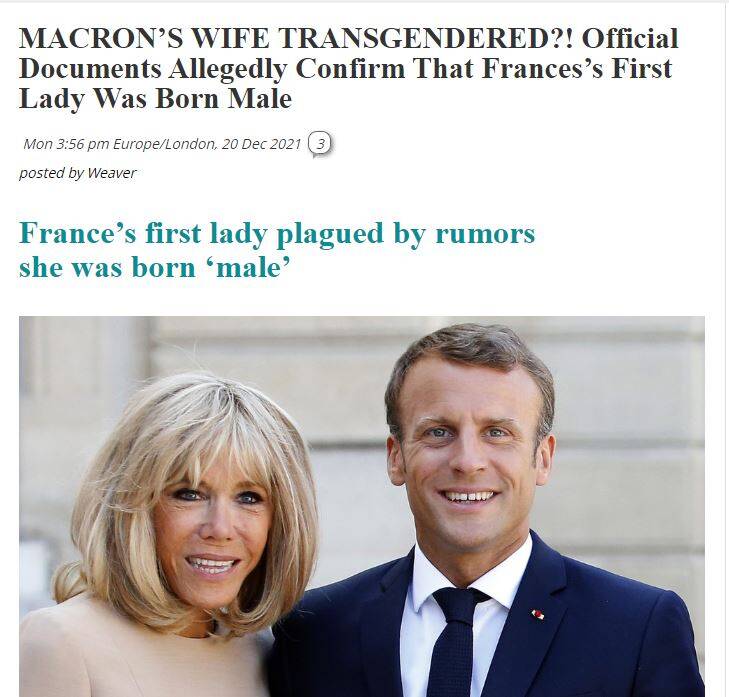 بریژیت مکرون در دادگاه شکست خورد/ کلاف «جنسیت» حقیقی بانوی اول فرانسه پیچیدهتر شد+عکس