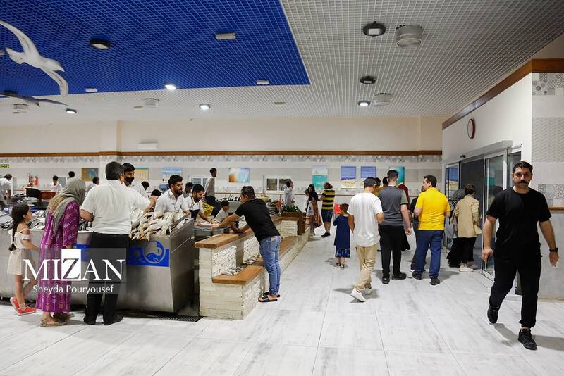 عکس/ بازار ماهی فروشهای کیش