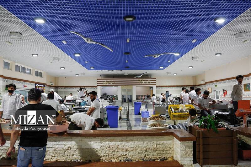 عکس/ بازار ماهی فروشهای کیش