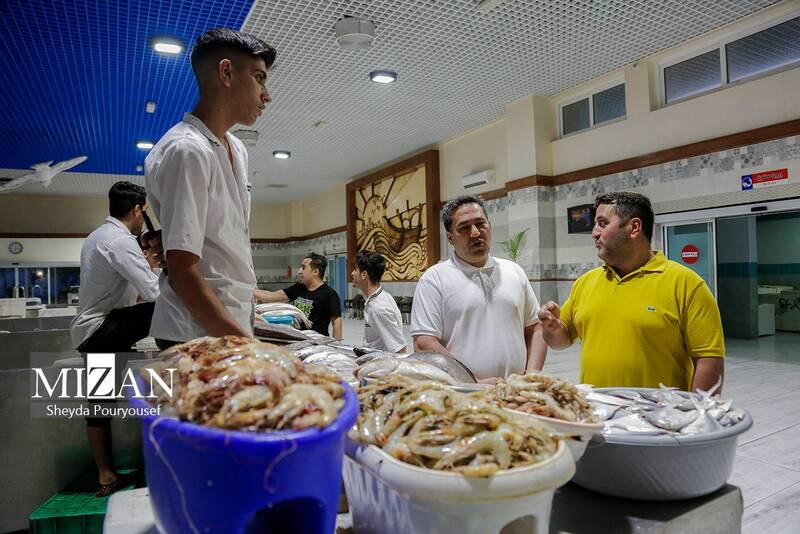 عکس/ بازار ماهی فروشهای کیش