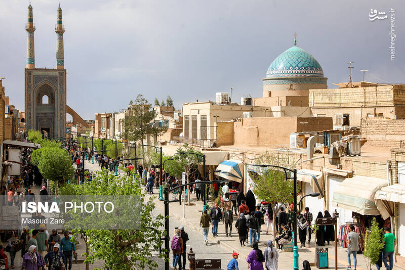 عکس/ یزد زیر پای مسافران نوروزی