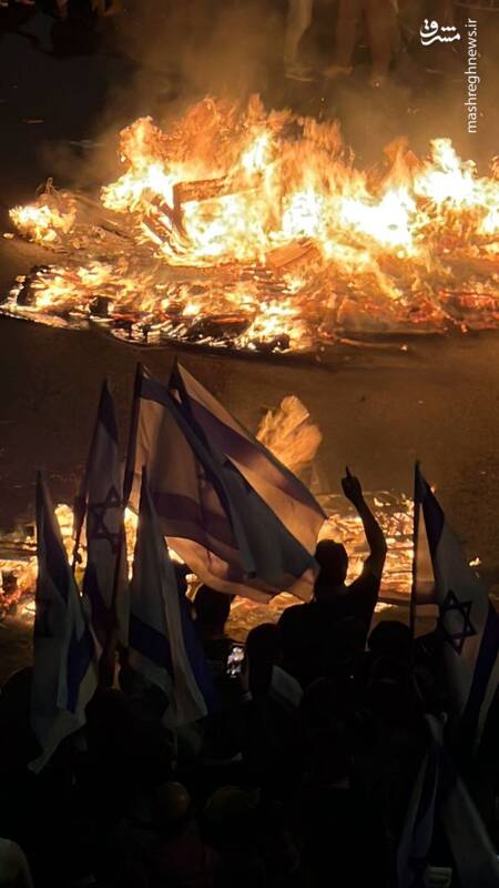عکس/ آشوب، آتش، اعتراض؛ وضعیت این روزهای صهیونیستها