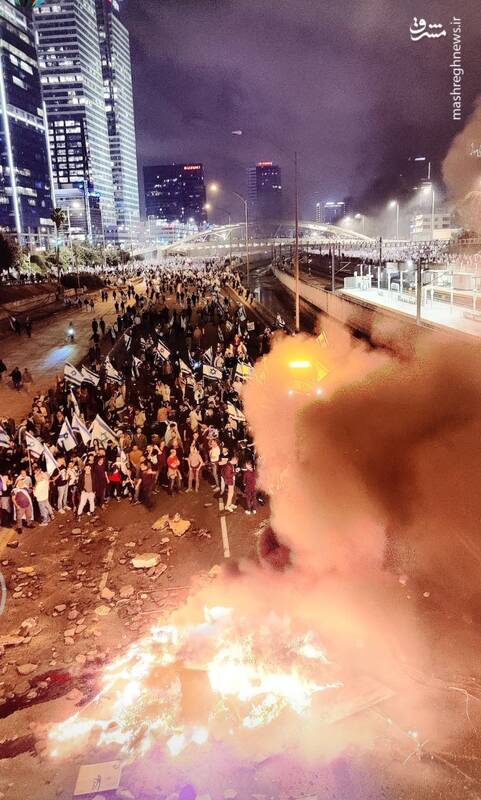 عکس/ آشوب، آتش، اعتراض؛ وضعیت این روزهای صهیونیستها