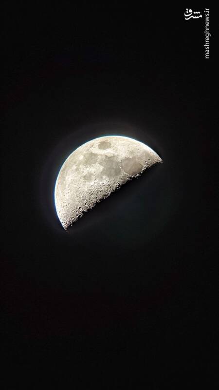 عکس/ ماه شب هفتم رمضان از رصدخانه دامغان