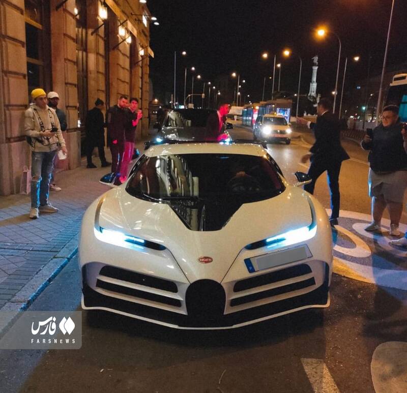 رونالدو با خودرو لاکچریاش در مادرید شکار شد +عکس