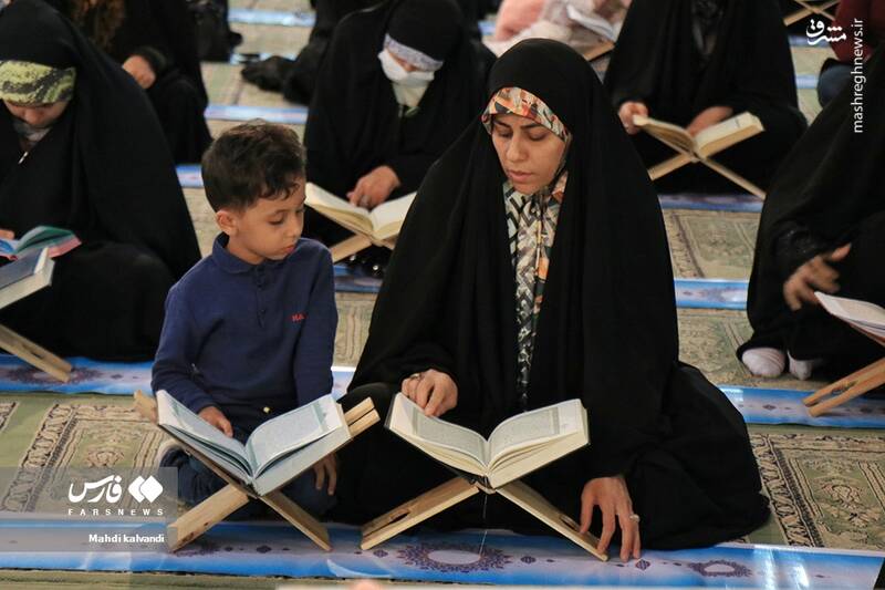 عکس/ آیین جزءخوانی قرآن کریم در همدان