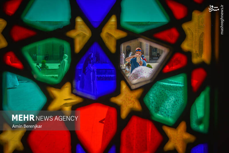 عکس/ حال و هوای نوروز در مسجد نصیرالملک