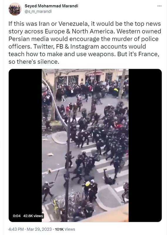 شهرهای فرانسه صحنه خون و مرگ و عصیان! عکس و فیلم