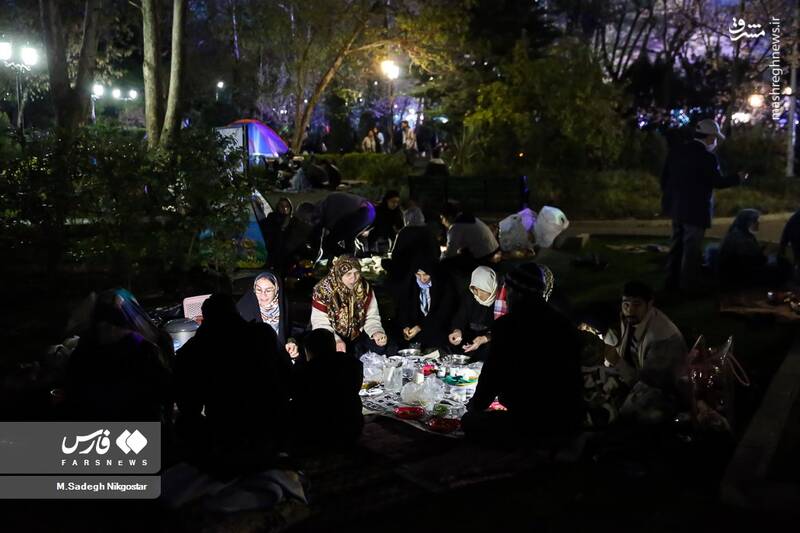 عکس/ سیزده بدر رمضانی در پارک ملت