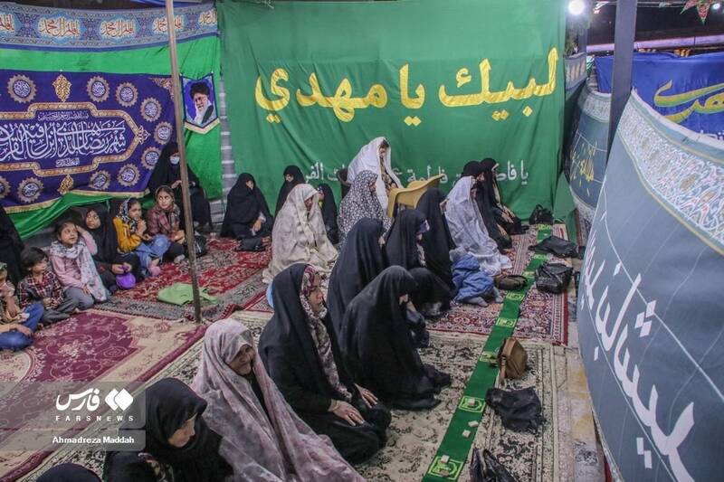 افطار ساده آسمانی در خیمه گاه امام زمان(عج) شیراز