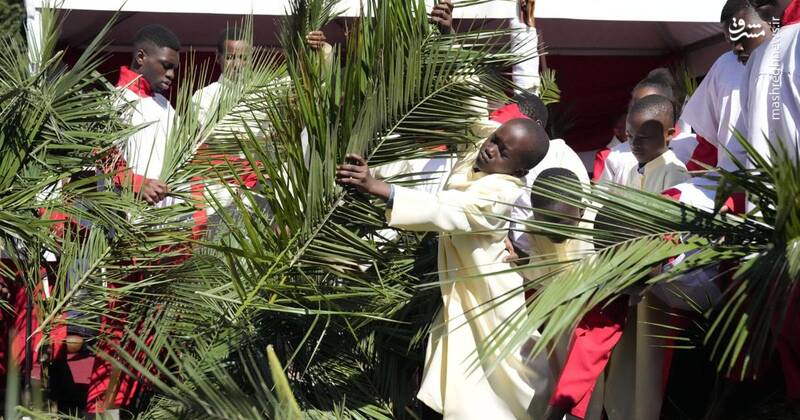 بزرگداشت یکشنبه نخل در کلیسای کاتولیک رومی در هراره-زیمباوه