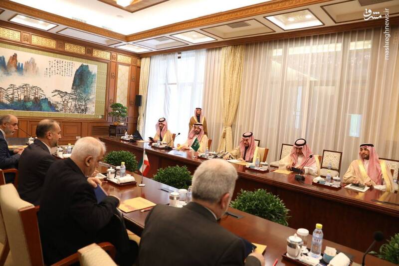 عکس/ نشست مشترک وزرای خارجه ایران و عربستان