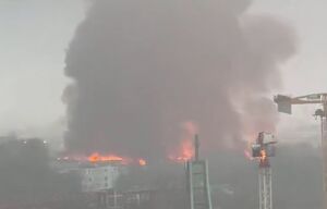 انفجار و آتش سوزی در انبار مواد سمی در هامبورگ