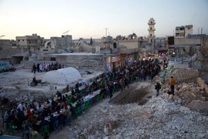 رمضان در مناطق زلزله زده سوریه