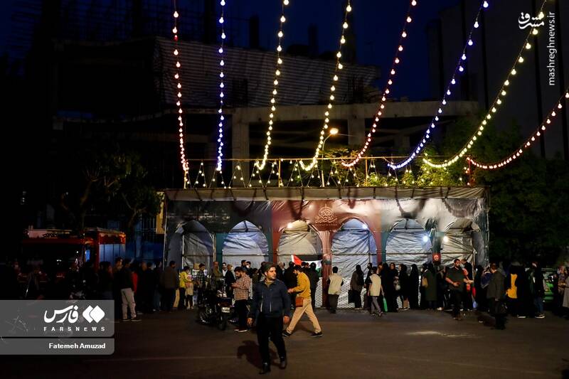 عکس/ افطاری فلسطینی در میدان فلسطین