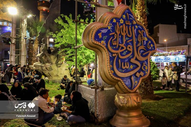 عکس/ افطاری فلسطینی در میدان فلسطین