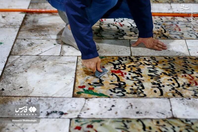 عکس/ شب زندهداری متفاوت در کنار شهدا