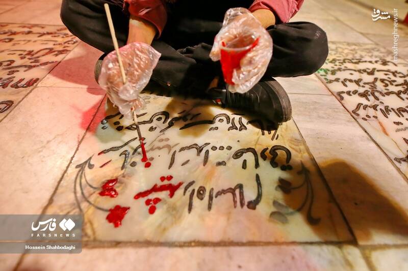 عکس/ شب زندهداری متفاوت در کنار شهدا