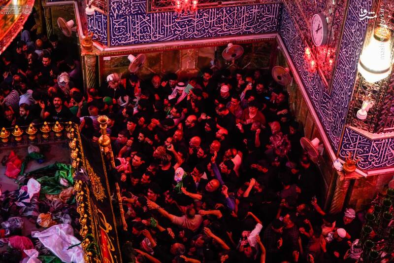 عکس/ شب شهادت امیرالمومنین در کنار ضریح نورانی حرم علوی