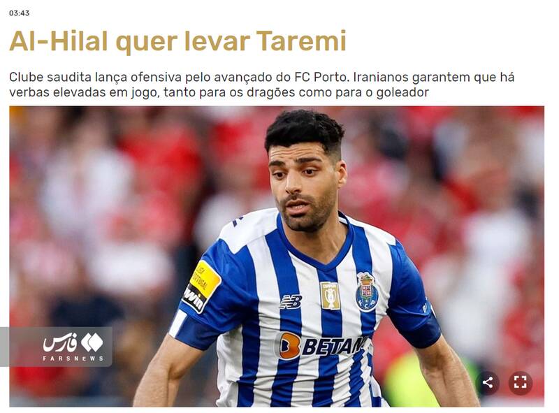 پیشنهاد الهلال به مهدی طارمی