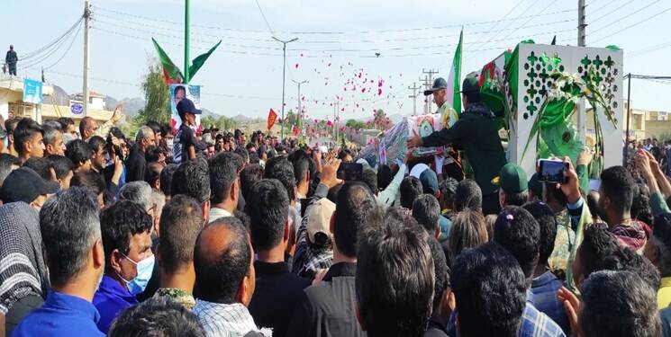 پیکر شهید امنیت « سعید مریدی» در زادگاهش آرام گرفت + عکس