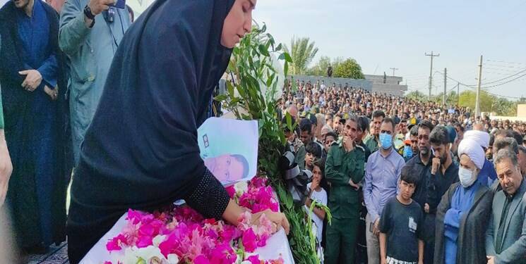 پیکر شهید امنیت « سعید مریدی» در زادگاهش آرام گرفت + عکس