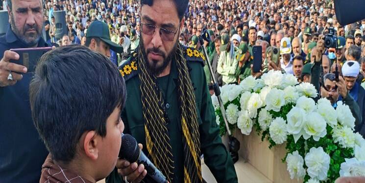 پیکر شهید امنیت « سعید مریدی» در زادگاهش آرام گرفت + عکس