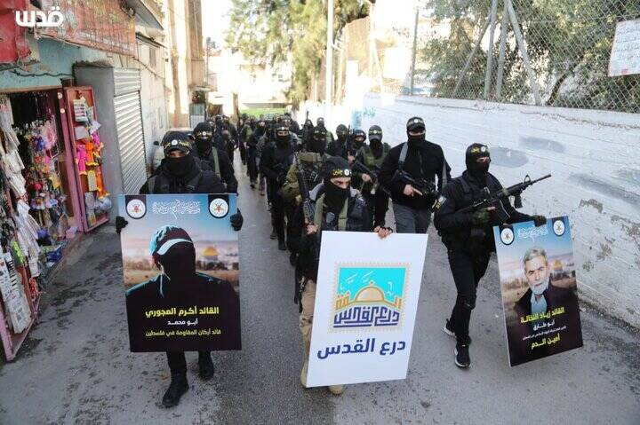 رژه نظامی گردان جنین به مناسبت روز جهانی قدس+ تصاویر