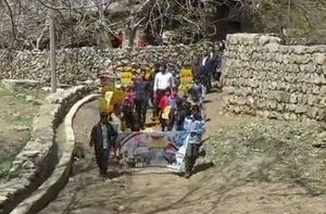 بک راهپیمایی بی شیله و پیله در یک روستای محروم