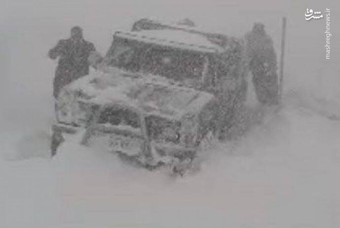 فیلم/ بارش برف سنگین در محور کردستان به کرمانشاه