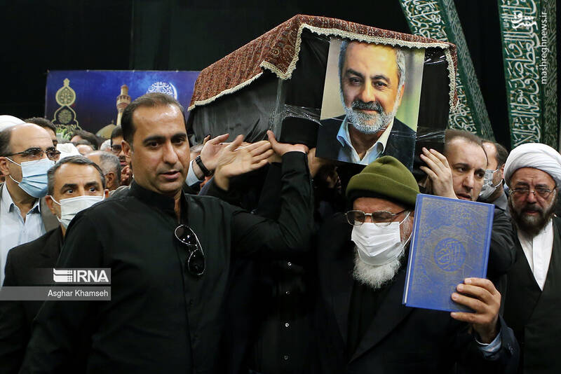 عکس/ حضور چهرهها در تشییع پیکر "عماد افروغ"