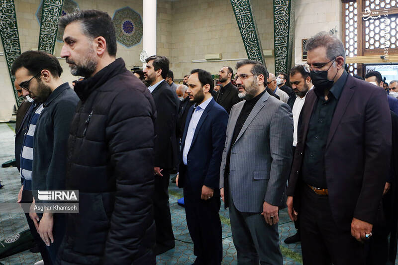 عکس/ حضور چهرهها در تشییع پیکر "عماد افروغ"