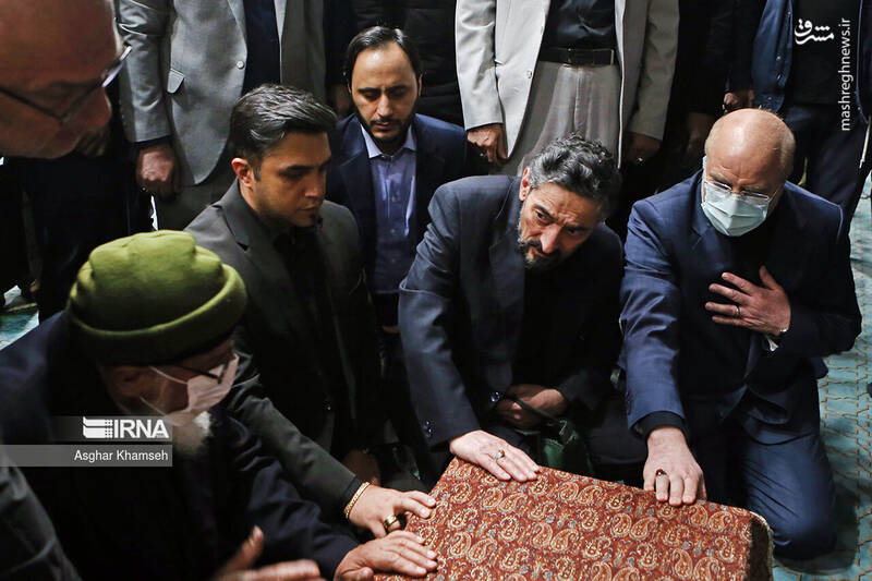 عکس/ حضور چهرهها در تشییع پیکر "عماد افروغ"