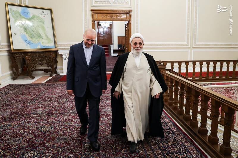 عکس/ افطاری "قالیباف" با روسای سابق مجلس