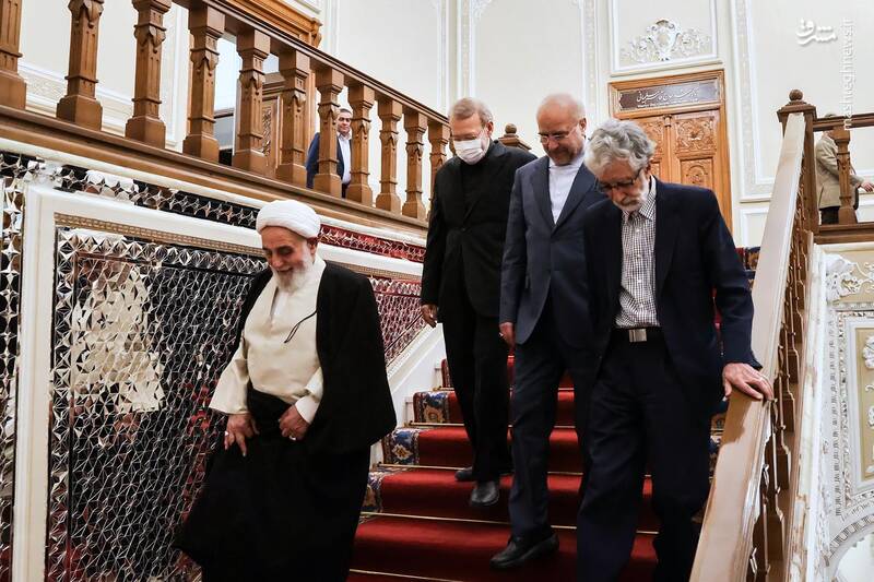 عکس/ افطاری "قالیباف" با روسای سابق مجلس