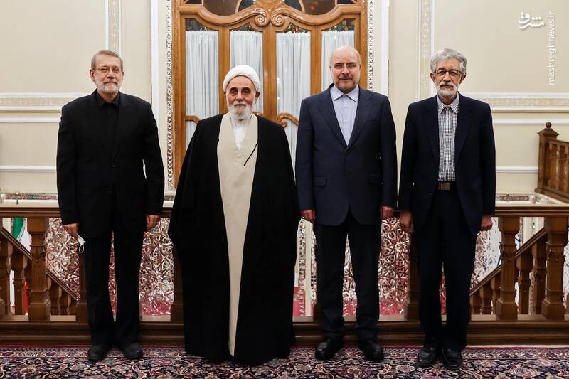 عکس/ افطاری "قالیباف" با روسای سابق مجلس