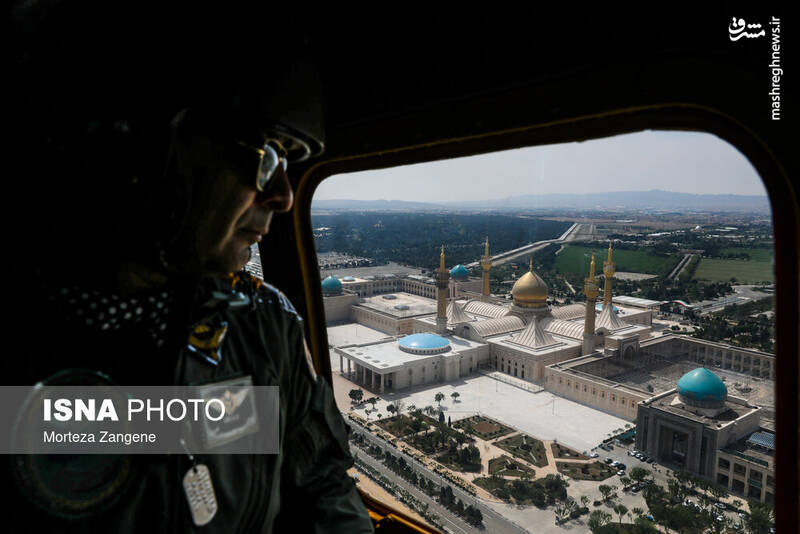 تمرین رژه هوایی خلبانان هوانیروز به مناسبت ۲۹ فروردین ماه روز ارتش جمهوری اسلامی ایران در رمپ پروازی مرکزآموزش تکاور نزاجا برگزار شد.