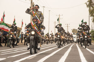 رژه موتوری روز ارتش در زاهدان