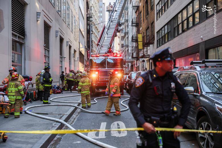 عکس/ ریزش مرگبار پارکینگ در نیویورک