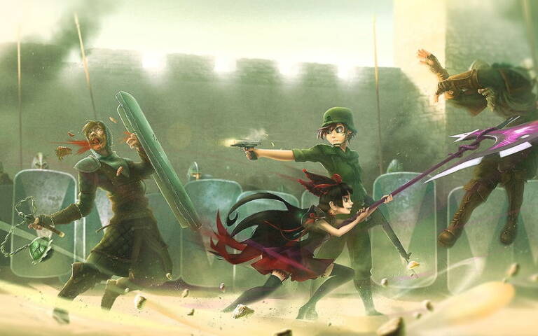 "معرفی انیمه Gate | تقابل واقعیت و افسانه"