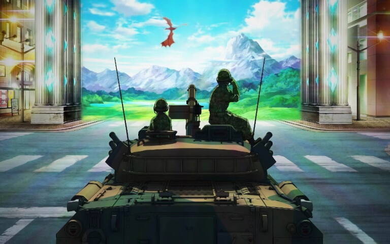 "معرفی انیمه Gate | تقابل واقعیت و افسانه"