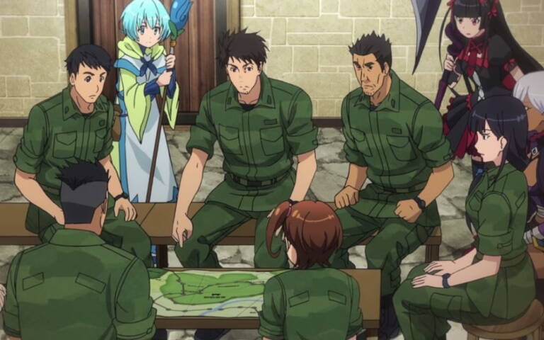 "معرفی انیمه Gate | تقابل واقعیت و افسانه"