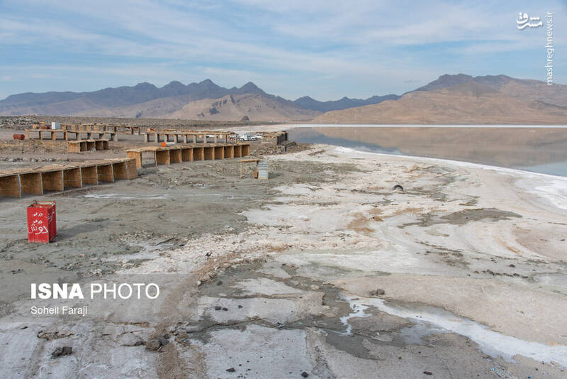 عکس/ دریاچه ارومیه ۵۴ روز بعد از آغاز آبگیری مجدد