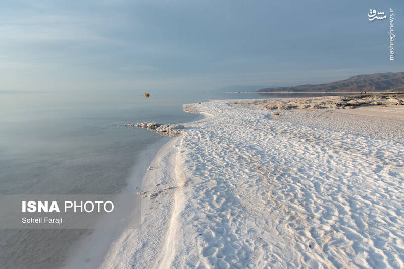 عکس/ دریاچه ارومیه ۵۴ روز بعد از آغاز آبگیری مجدد