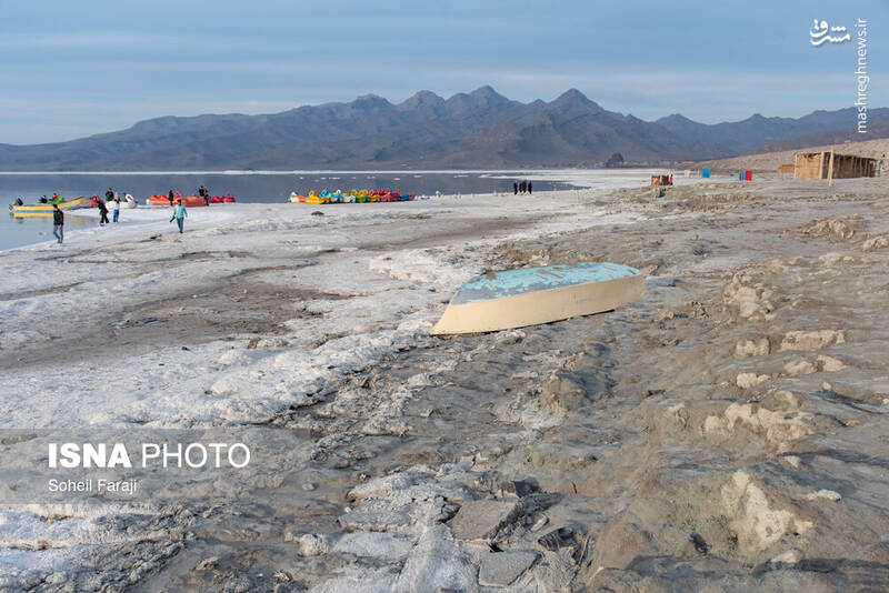 عکس/ دریاچه ارومیه ۵۴ روز بعد از آغاز آبگیری مجدد