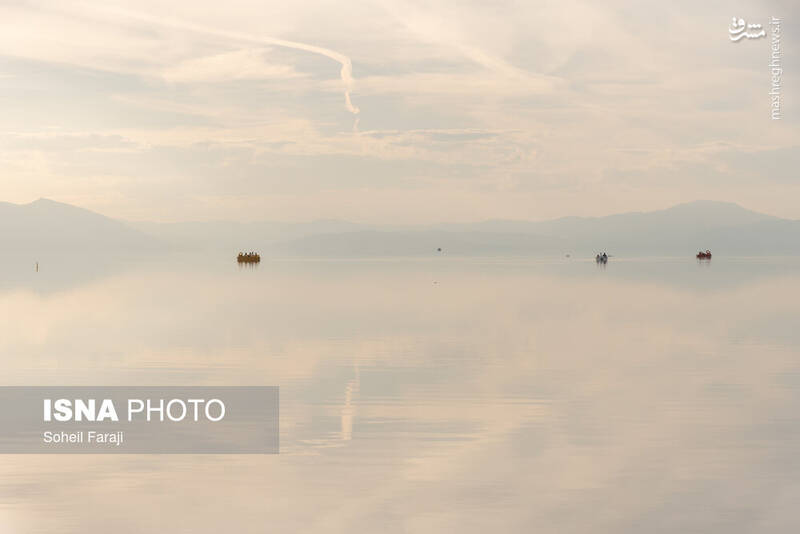 عکس/ دریاچه ارومیه ۵۴ روز بعد از آغاز آبگیری مجدد