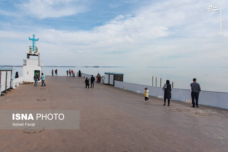 عکس/ دریاچه ارومیه ۵۴ روز بعد از آغاز آبگیری مجدد