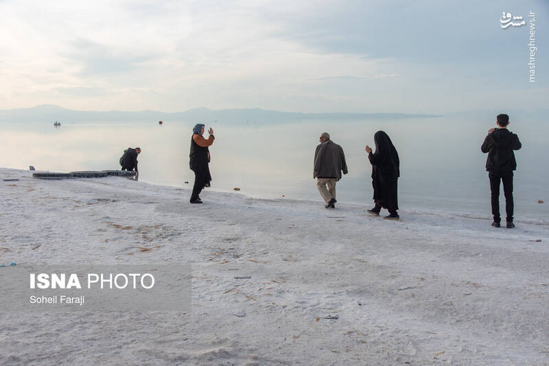 عکس/ دریاچه ارومیه ۵۴ روز بعد از آغاز آبگیری مجدد