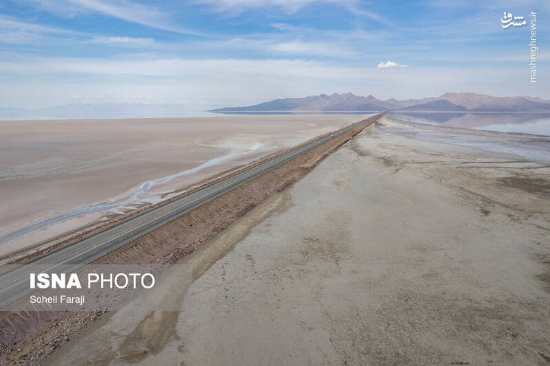 عکس/ دریاچه ارومیه ۵۴ روز بعد از آغاز آبگیری مجدد
