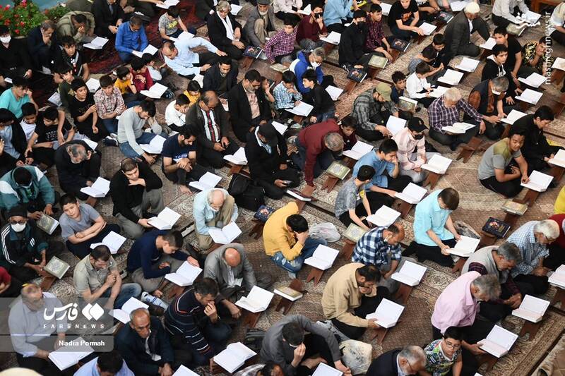 عکس/ جزءخوانی قرآن کریم در خانه موزه مدرس